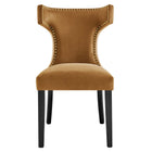 Modway Curve Performance Velvet Dining Chairs Set of 2