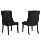 Modway Baronet Performance Velvet Dining Chairs Set of 2  
