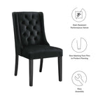 Modway Baronet Performance Velvet Dining Chairs Set of 2