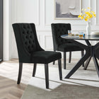 Modway Baronet Performance Velvet Dining Chairs Set of 2