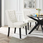 Modway Baronet Performance Velvet Dining Chairs Set of 2