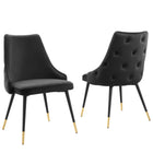 Modway Adorn Performance Velvet Dining Side Chair Set of 2  