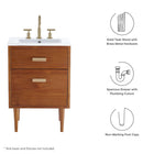 Modway Cassia 24" Teak Wood Bathroom Vanity Cabinet (Sink Basin Not Included)