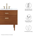 Modway Cassia 36" Teak Wood Bathroom Vanity Cabinet (Sink Basin Not Included)