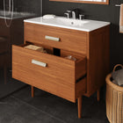 Modway Cassia 36" Teak Wood Bathroom Vanity Cabinet (Sink Basin Not Included)