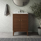Modway Ledger 24" Wood Bathroom Vanity Cabinet (Sink Basin Not Included)
