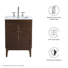 Modway Ledger 24" Wood Bathroom Vanity Cabinet (Sink Basin Not Included)