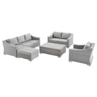 Modway Conway 5-Piece Outdoor Patio Wicker Rattan Furniture Set  