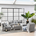 Modway Conway 5-Piece Outdoor Patio Wicker Rattan Furniture Set EEI-5092