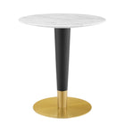 Modway Zinque 28" Artificial Marble Dining Table  