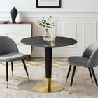 Modway Zinque 36" Artificial Marble Dining Table