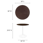 Modway Lippa 28" Round Wood Dining Table
