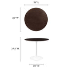 Modway Lippa 36" Round Wood Dining Table