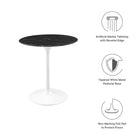 Modway Lippa 28" Round Faux Marble Dining Table