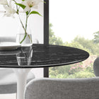 Modway Lippa 28" Round Faux Marble Dining Table