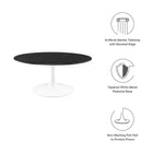 Modway Lippa 36" Round Faux Marble Coffee Table