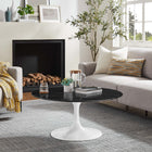 Modway Lippa 36" Round Faux Marble Coffee Table