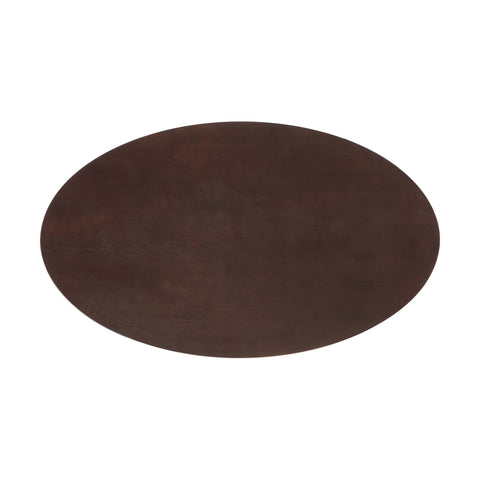 Modway Lippa 60" Oval Cherry Walnut Wood Dining Table  