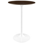 Modway Lippa 28" Round Wood Bar Table  