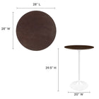 Modway Lippa 28" Round Wood Bar Table