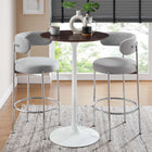 Modway Lippa 28" Round Wood Bar Table