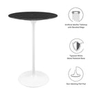Modway Lippa 28" Round Faux Marble Bar Table