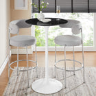 Modway Lippa 28" Round Faux Marble Bar Table