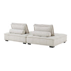 Modway Saunter 2-Piece Tufted Fabric Fabric Loveseat