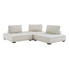 Modway Saunter 3-Piece Tufted Fabric Fabric Sofa