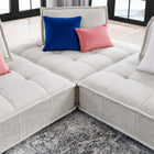 Modway Saunter 3-Piece Tufted Fabric Fabric Sofa