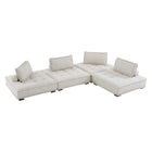 Modway Saunter 4-Piece Tufted Fabric Fabric Sectional Sofa  