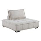 Modway Saunter 4-Piece Tufted Fabric Fabric Sectional Sofa