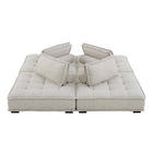 Modway Saunter 4-Piece Tufted Fabric Fabric Sectional Sofa