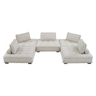 Modway Saunter 5-Piece Tufted Fabric Fabric Sectional Sofa