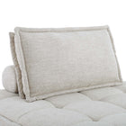 Modway Saunter 5-Piece Tufted Fabric Fabric Sectional Sofa