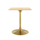 Modway Lippa 24" Square Wood Dining Table  