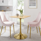 Modway Lippa 24" Square Wood Dining Table