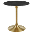 Modway Lippa 28" Round Faux Marble Dining Table  