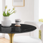 Modway Lippa 28" Round Faux Marble Dining Table
