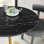 Modway Lippa 36" Round Faux Marble Dining Table
