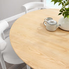 Modway Lippa 60" Round Wood Dining Table