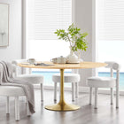 Modway Lippa 60" Round Wood Dining Table