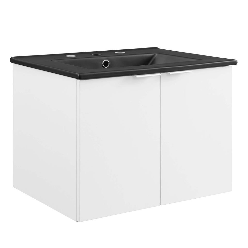Modway Maybelle 24" Wall-Mount Bathroom Vanity  