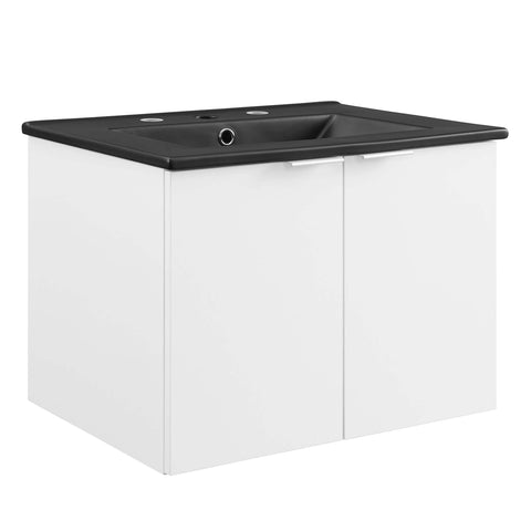 Modway Maybelle 24" Wall-Mount Bathroom Vanity  