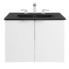 Modway Maybelle 24" Wall-Mount Bathroom Vanity