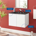 Modway Maybelle 24" Wall-Mount Bathroom Vanity