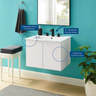 Modway Maybelle 24" Wall-Mount Bathroom Vanity
