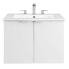 Modway Maybelle 24" Wall-Mount Bathroom Vanity