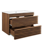 Modway Render 30" Wall-Mount Bathroom Vanity