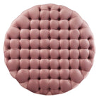 Modway Amour Tufted Button Large Round Performance Velvet Ottoman